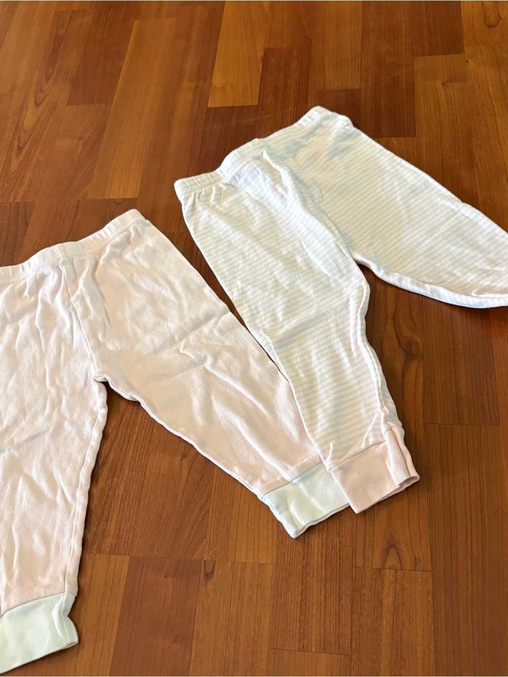 Set of 2, Burt's Bees Baby Light Pink Infant Pants - 12M